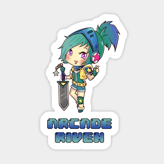 Arcade Riven Sticker by uyuni